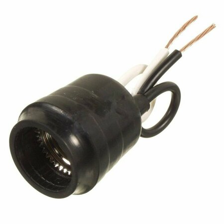 AMERICAN IMAGINATIONS 660W Round Black Bulb Holder Plastic AI-37026